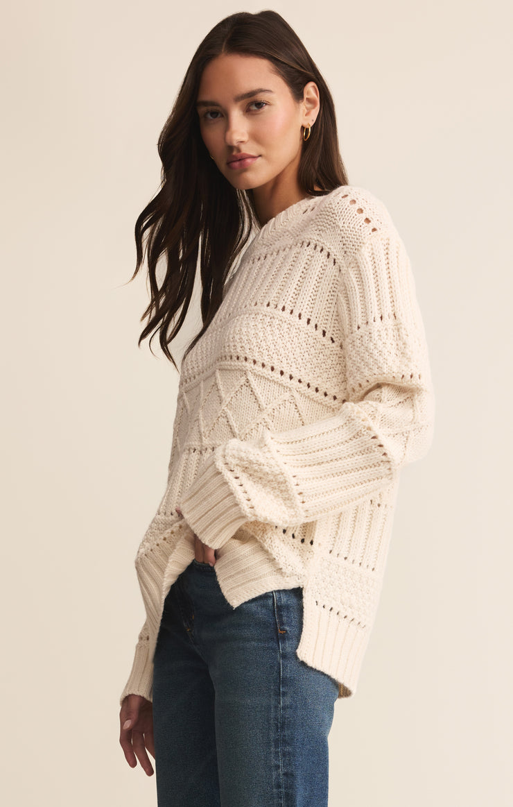 Sweaters Cento Cable Knit Sweater Warm White