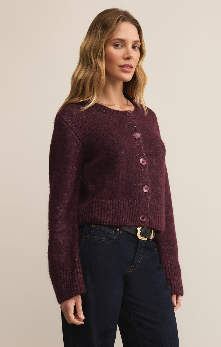 Sweaters Breen Crop Cardigan Merlot