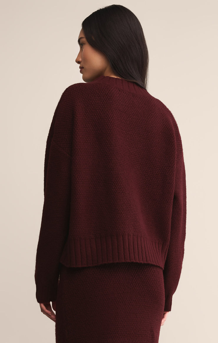 Tops Shellie Sweater Top Merlot
