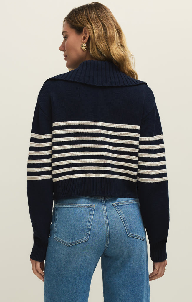 【極美品】マルゴーヴィンテージ ボリュームスリーブ ジップブルゾン ネイビー F マルゴーヴィンテージ | frip.selectshop