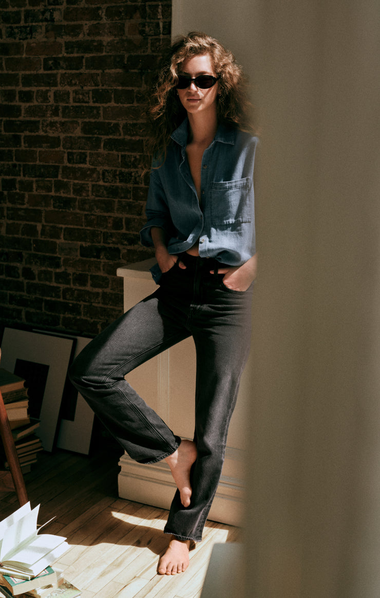 Pants The Muse High-Rise Straight Denim Nocturne