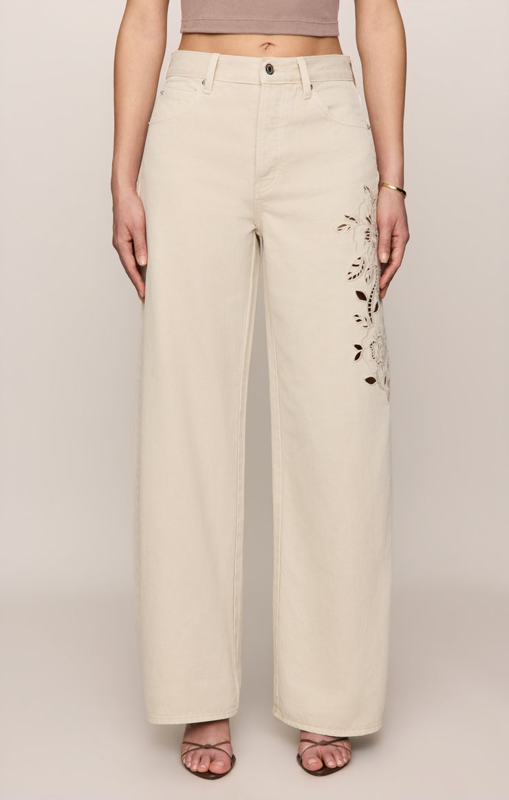 Pants The Show Off High Rise Barrel Soapstone