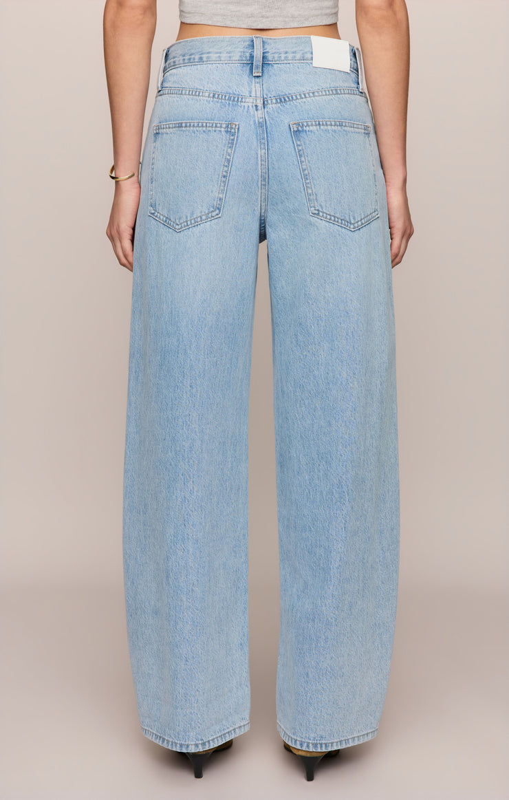 The Show Off Denim High-Rise Bowed