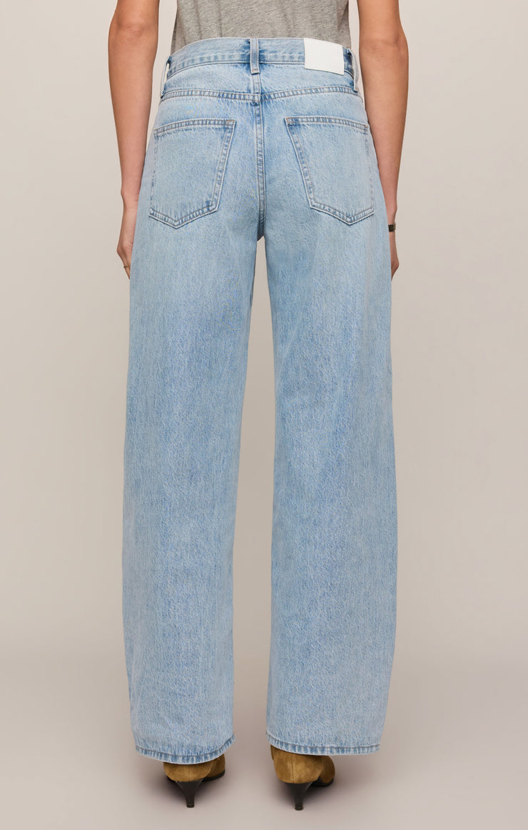 The Show Off Denim High-Rise Bowed