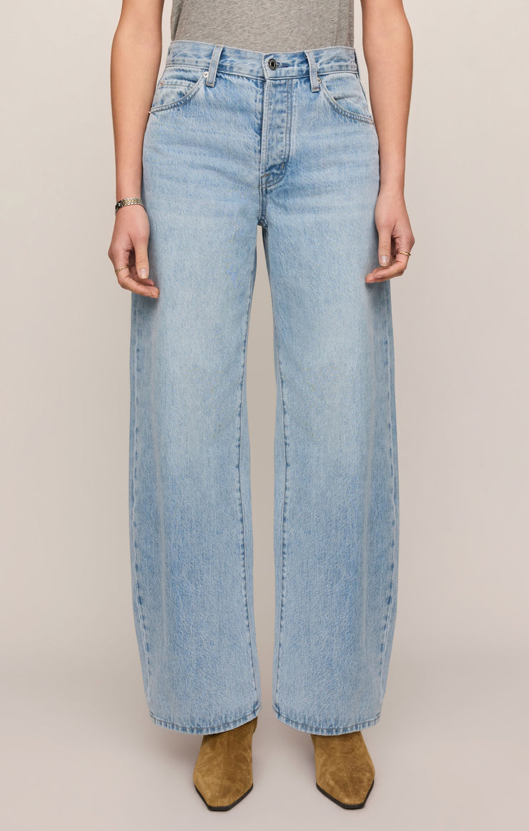 The Show Off Denim High-Rise Bowed