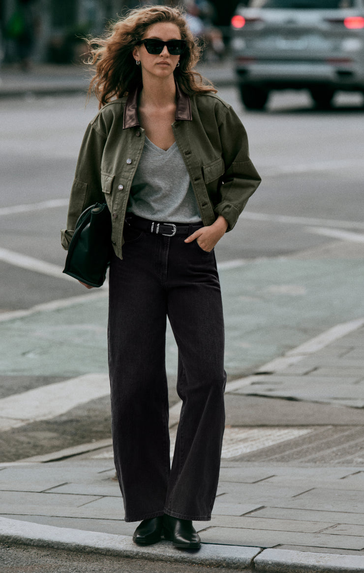 Pants The Show Off Denim High-Rise Bowed Nocturne