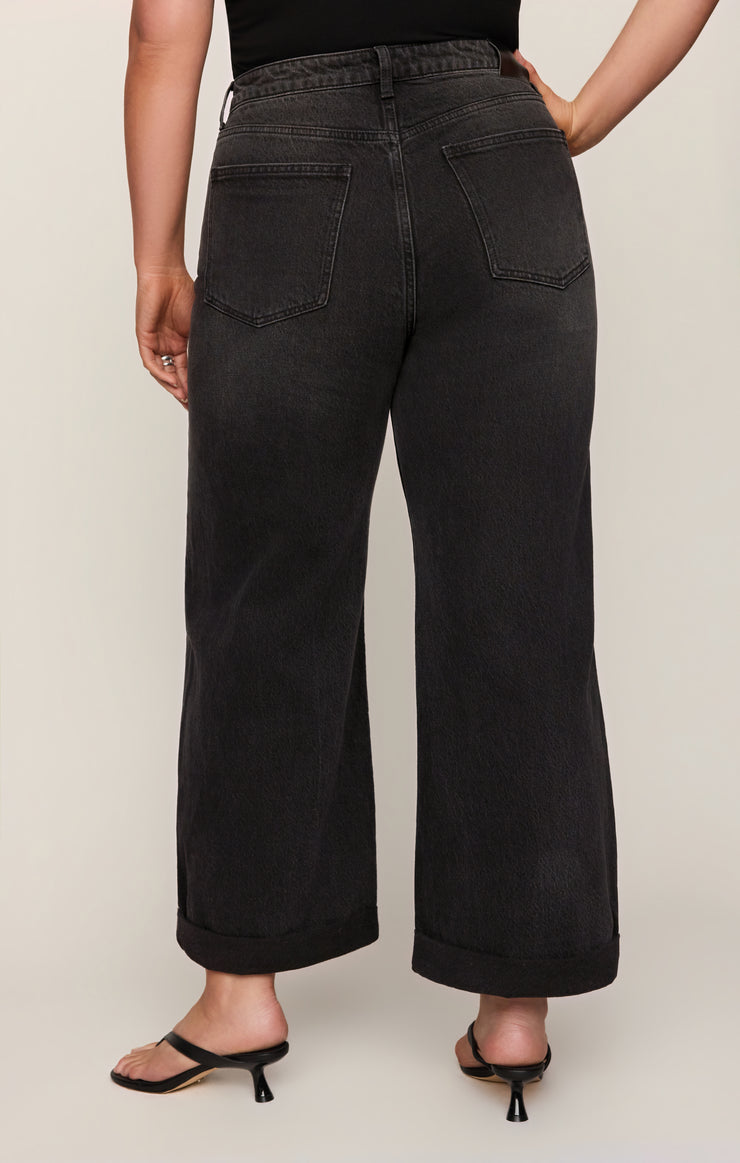 Pants The Show Off High-Rise Bowed Denim Nocturne