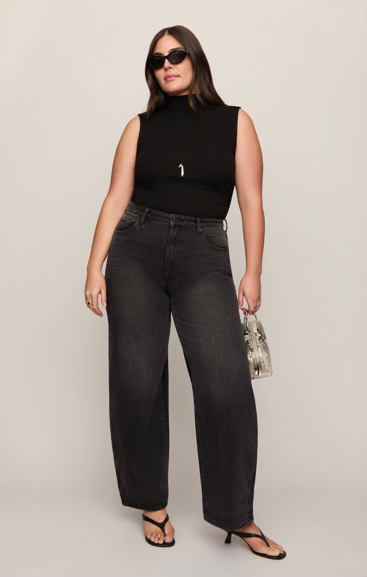 Pants The Show Off High-Rise Bowed Denim Nocturne