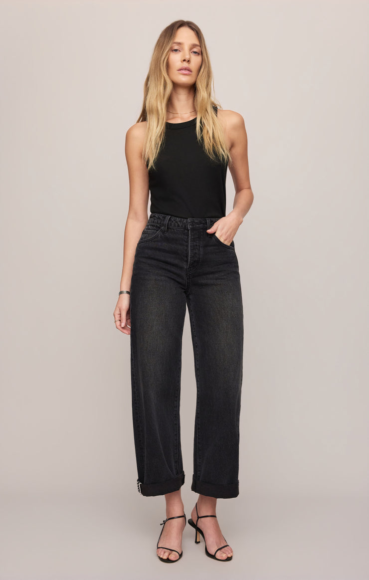 Pants The Show Off Denim High-Rise Bowed Nocturne
