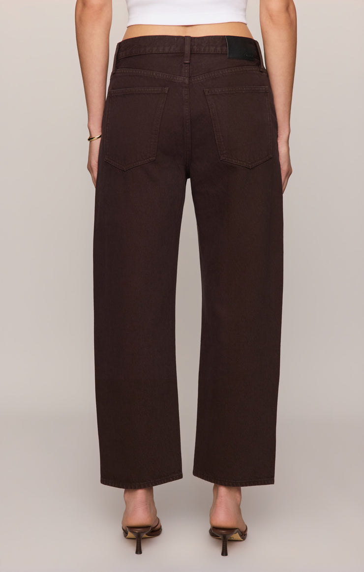 Pants The Off Duty Mid-Rise Bowed Ankle Denim Gilded Umber