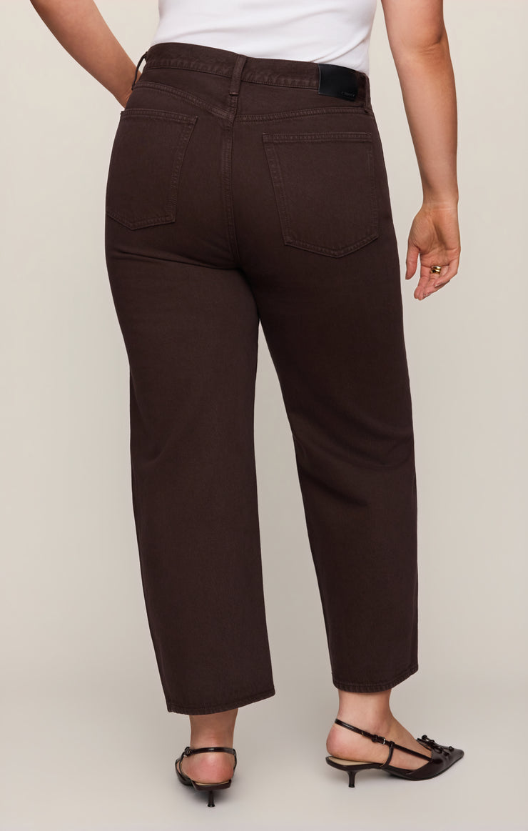 Pants The Off Duty Mid-Rise Bowed Ankle Denim Gilded Umber