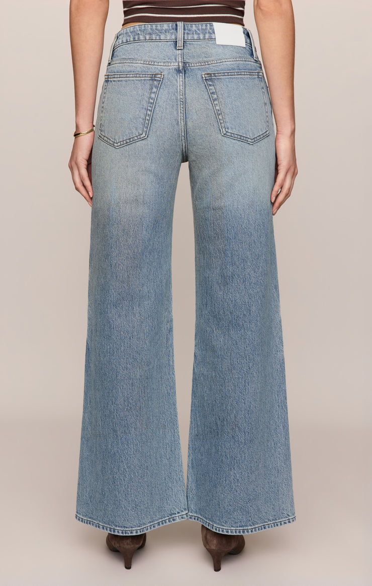 The Stunner Mid-Rise Wide Denim