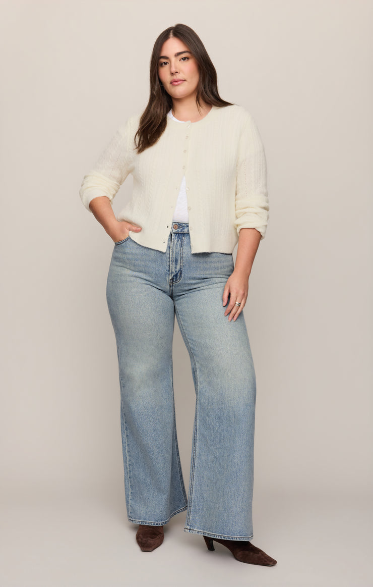 Pants The Stunner Mid-Rise Wide Denim Downtown