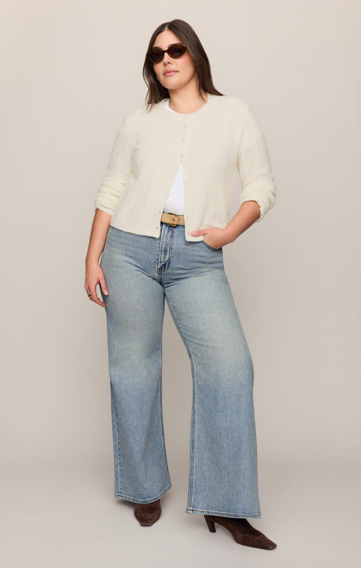 Pants The Stunner Mid-Rise Wide Denim Downtown