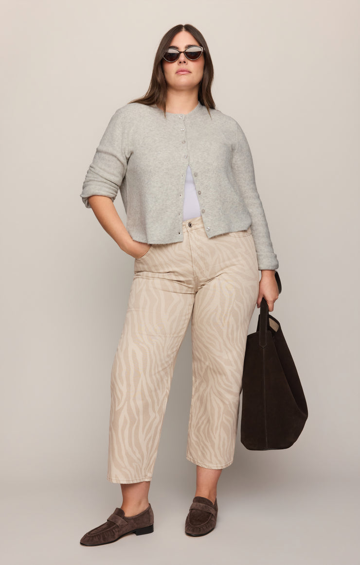 Pants The Off Duty Mid-Rise Bowed Ankle Denim Zebra Soapstone