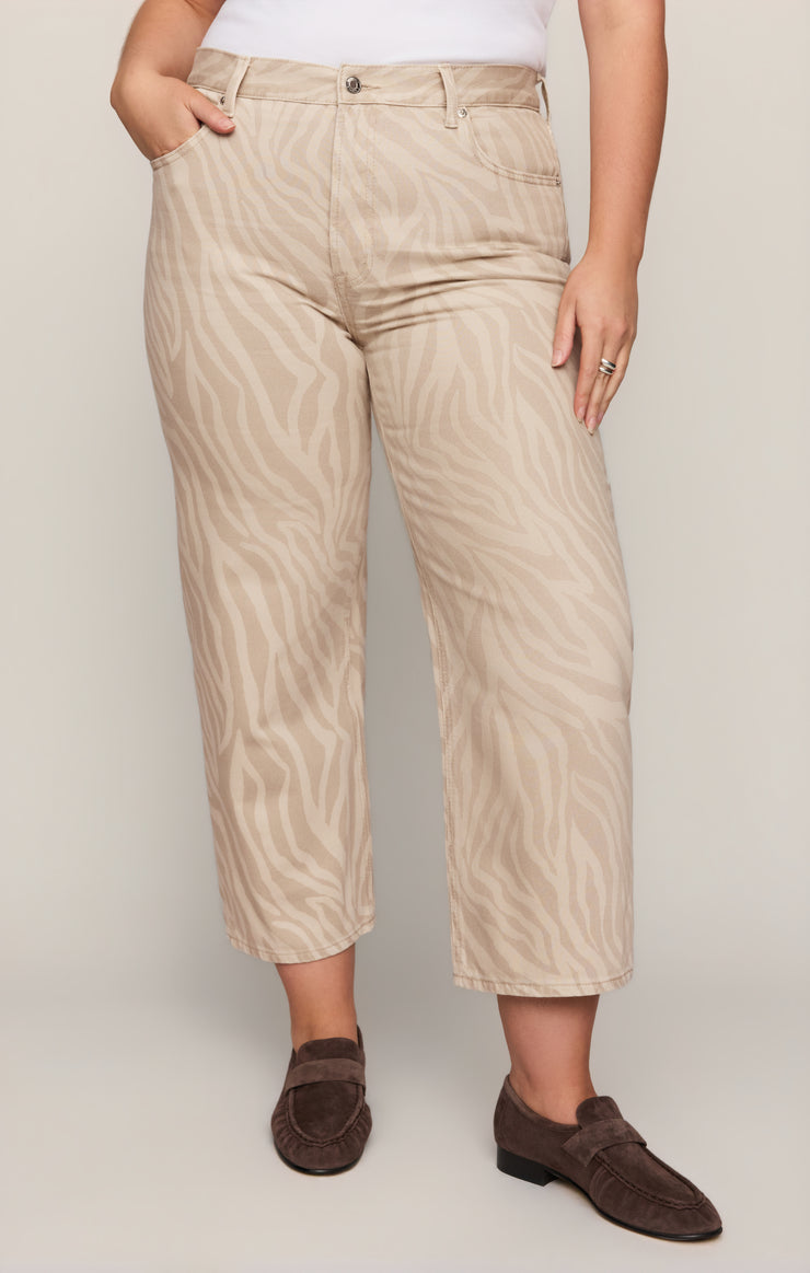 Pants The Off Duty Mid-Rise Bowed Ankle Denim Zebra Soapstone