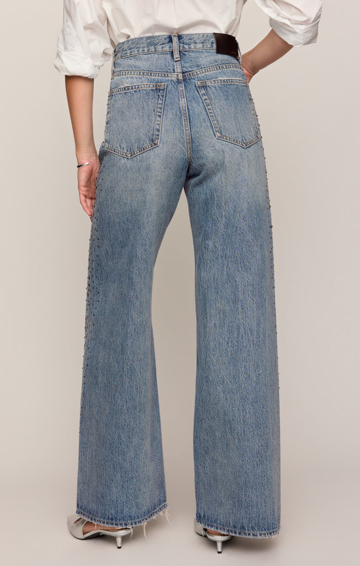 Pants The Head Turner High-Rise Wide Denim Glimmer