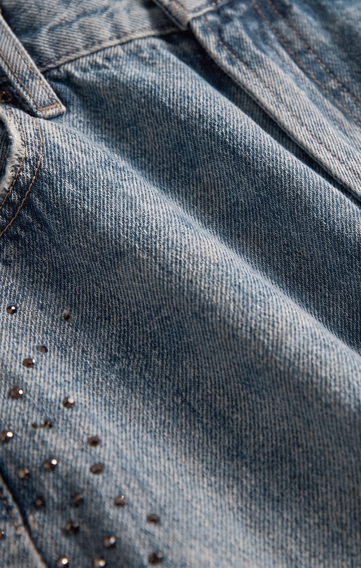 Pants The Head Turner High-Rise Wide Denim Glimmer
