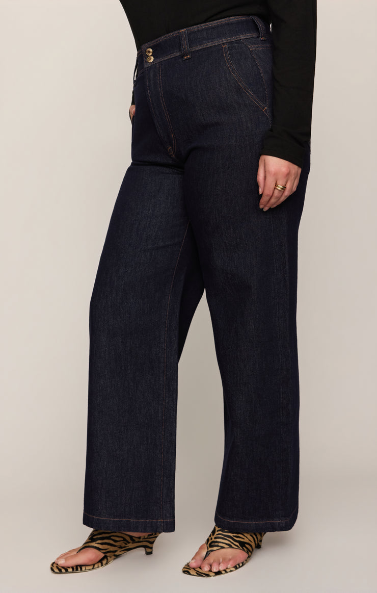 Pants The Atelier High-Rise Trouser Denim Midnight Air