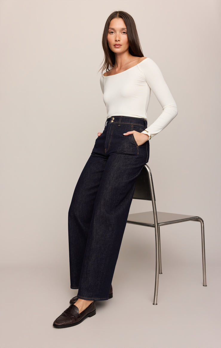 Pants The Atelier High-Rise Trouser Denim Midnight Air