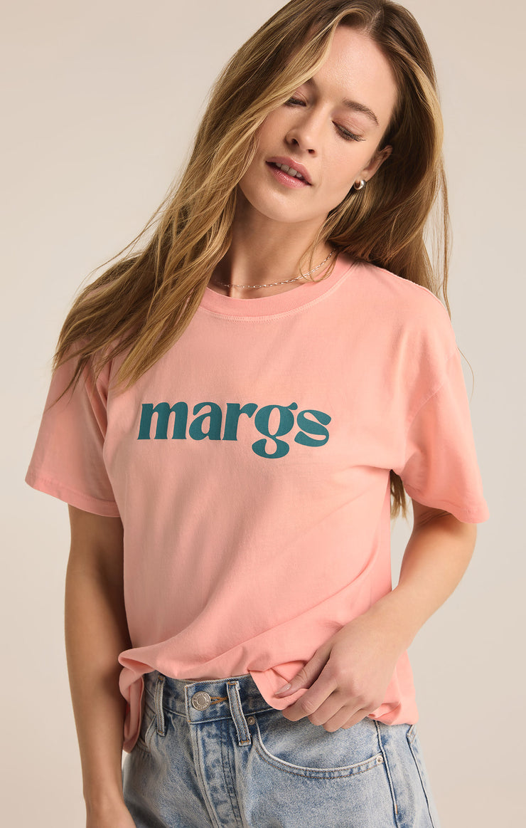 Tops Margs Boyfriend Tee Pink Lemonade