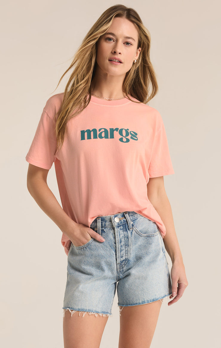 Tops Margs Boyfriend Tee Pink Lemonade