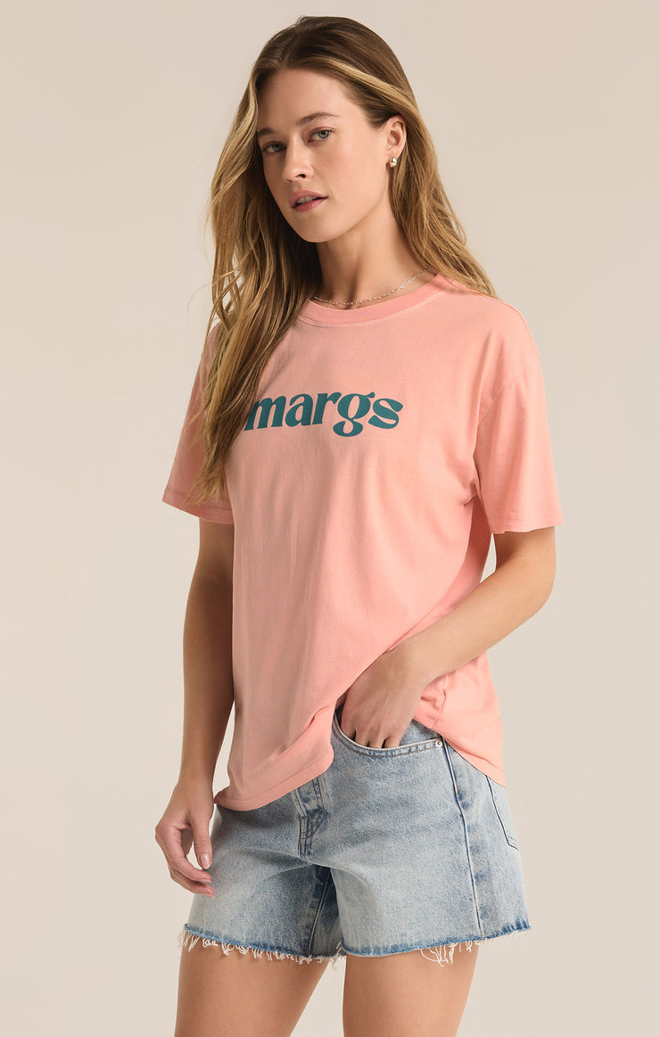 Tops Margs Boyfriend Tee Pink Lemonade