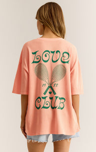 TopsLove Club SoCal Oversized Tee Summer Peach