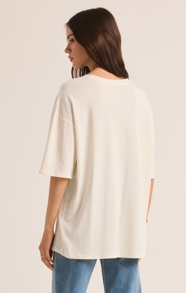 Tops Bon Voyage SoCal Oversized Tee Sea Salt