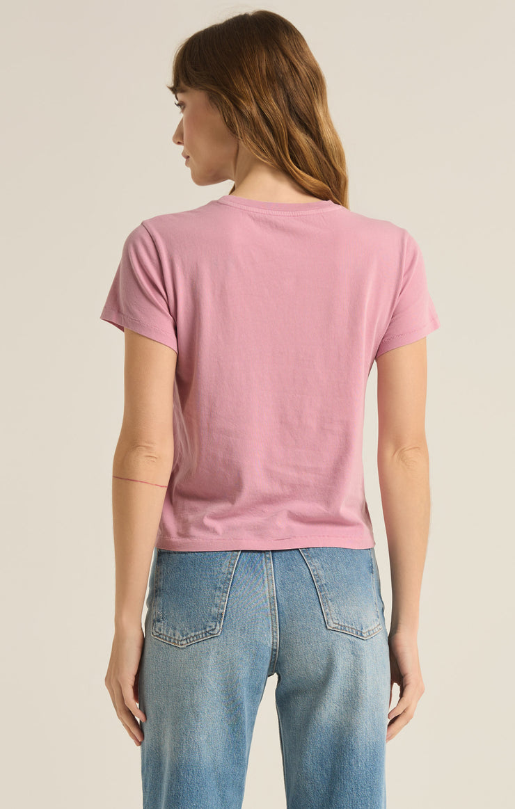 Tops Creme De La Creme Tourist Tee Sunset Mauve