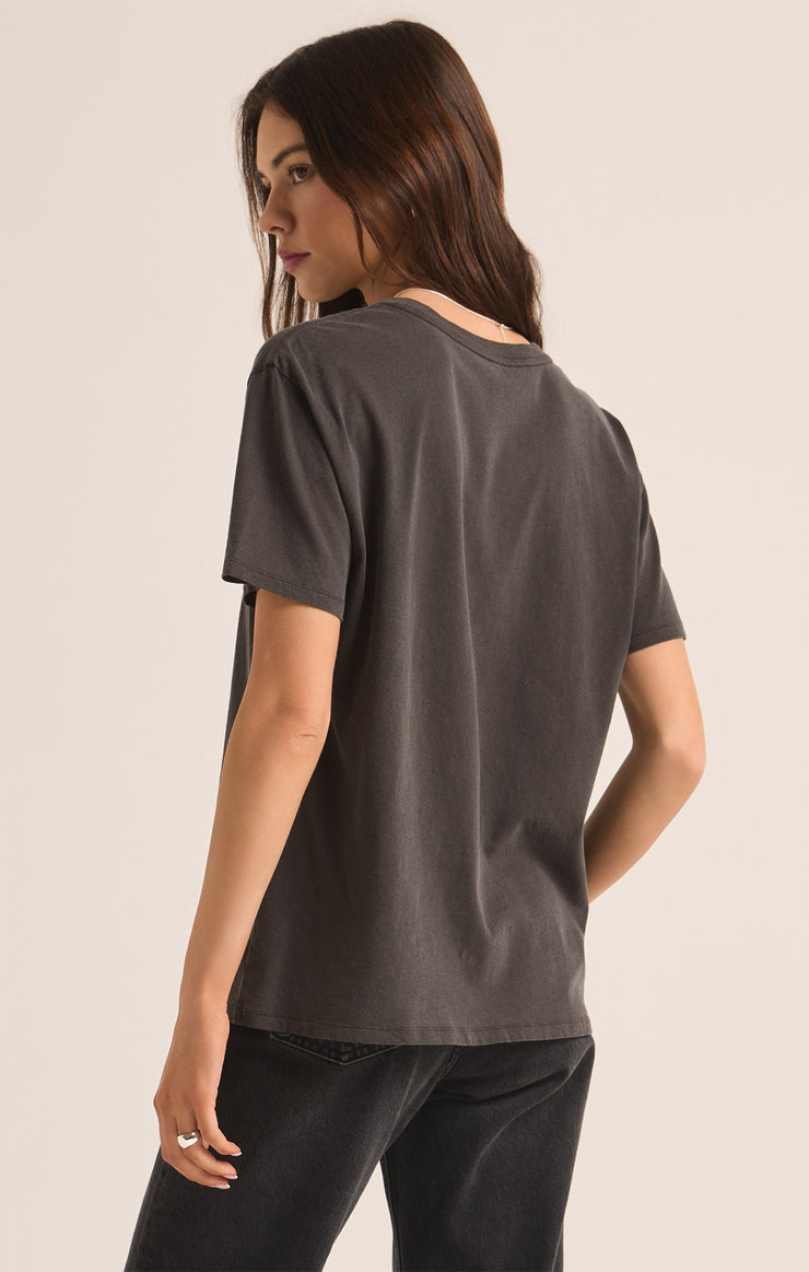 Tops Happy Hour Boyfriend Tee Black Sand