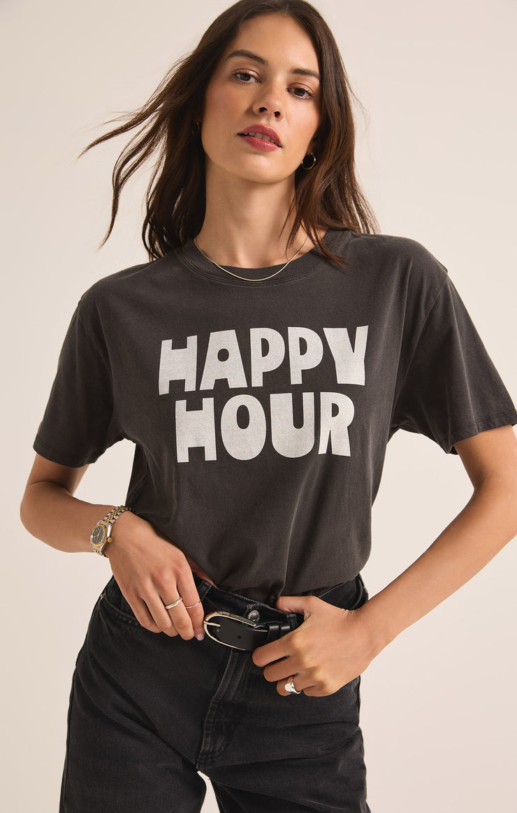 Tops Happy Hour Boyfriend Tee Happy Hour Boyfriend Tee