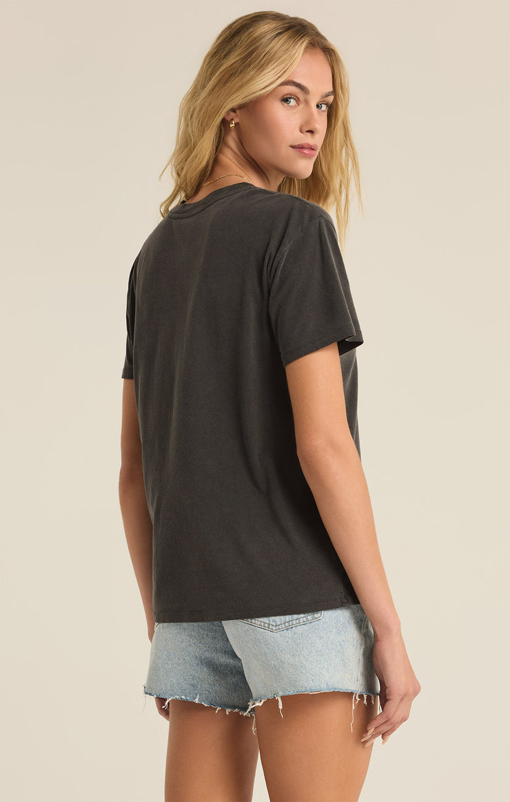 Tops Nashville Boyfriend Tee Black Sand