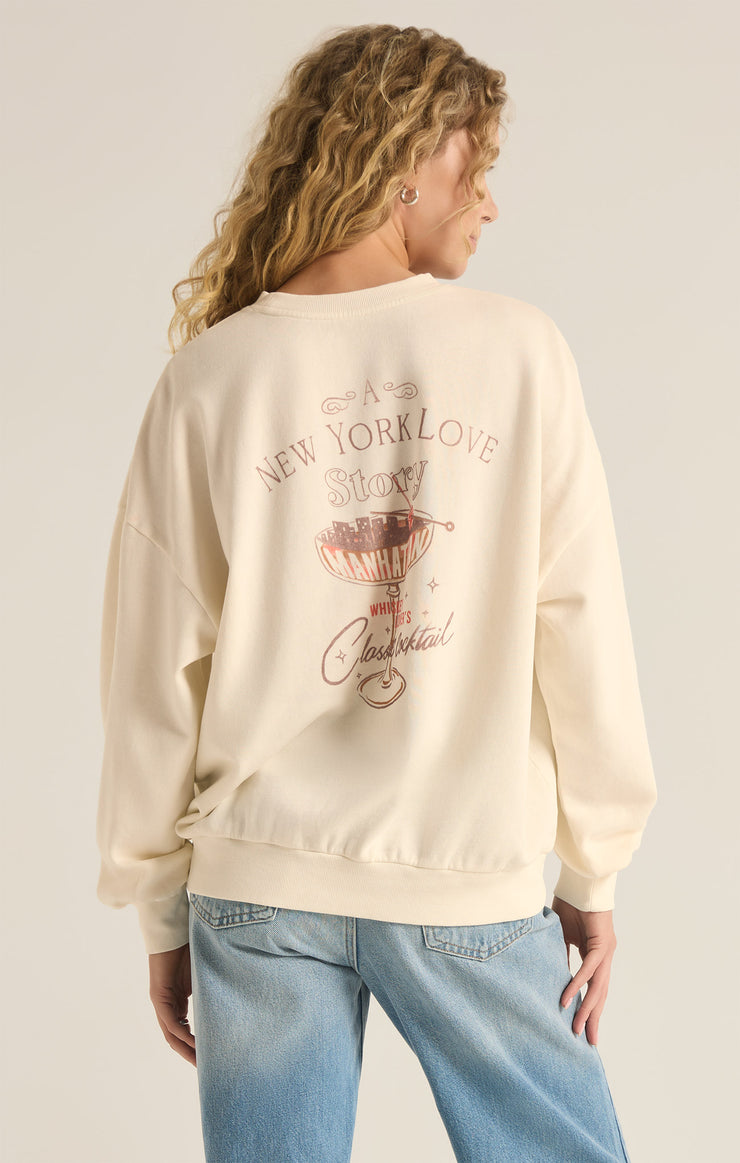 Tops Love Story Sunday Sweatshirt Sea Salt