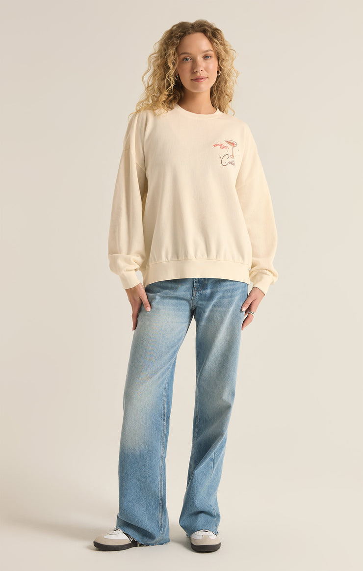 Tops Love Story Sunday Sweatshirt Sea Salt