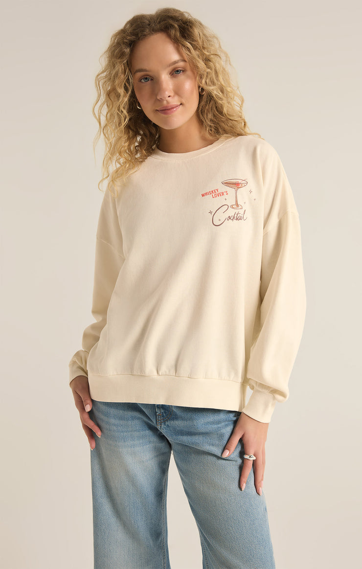 Tops Love Story Sunday Sweatshirt Sea Salt