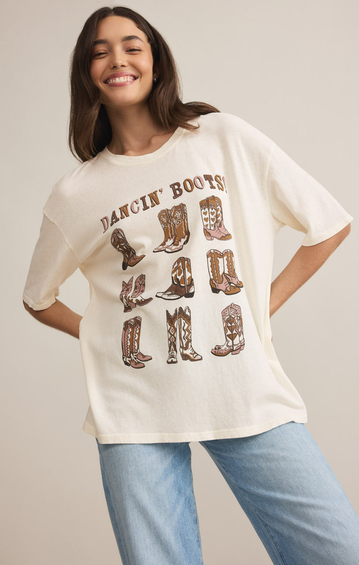 Tops Dancin' Boots SoCal Oversized Tee Sea Salt