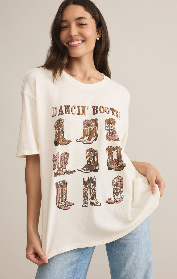 Tops Dancin' Boots SoCal Oversized Tee Sea Salt