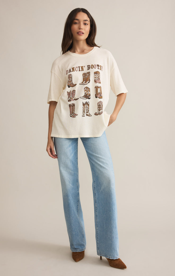 Tops Dancin' Boots SoCal Oversized Tee Sea Salt