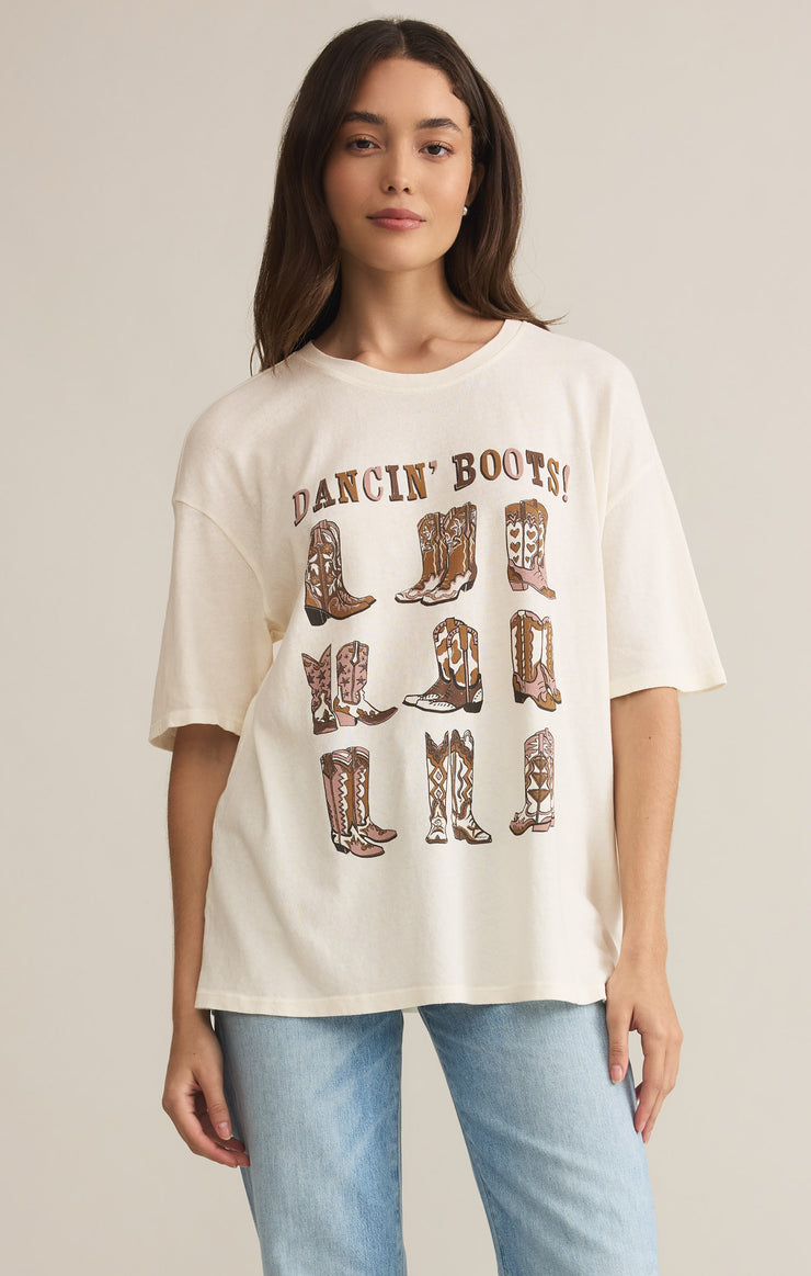 Tops Dancin' Boots SoCal Oversized Tee Sea Salt