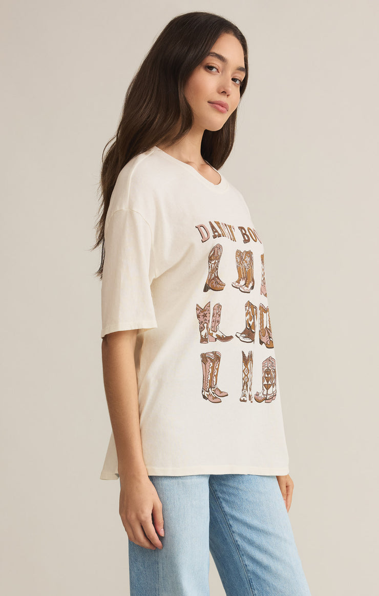 Tops Dancin' Boots SoCal Oversized Tee Sea Salt