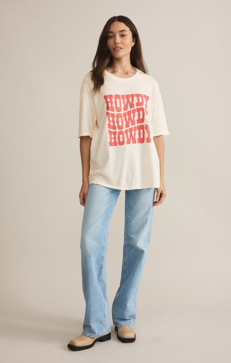 Tops Out West SoCal Oversized Tee Sea Salt