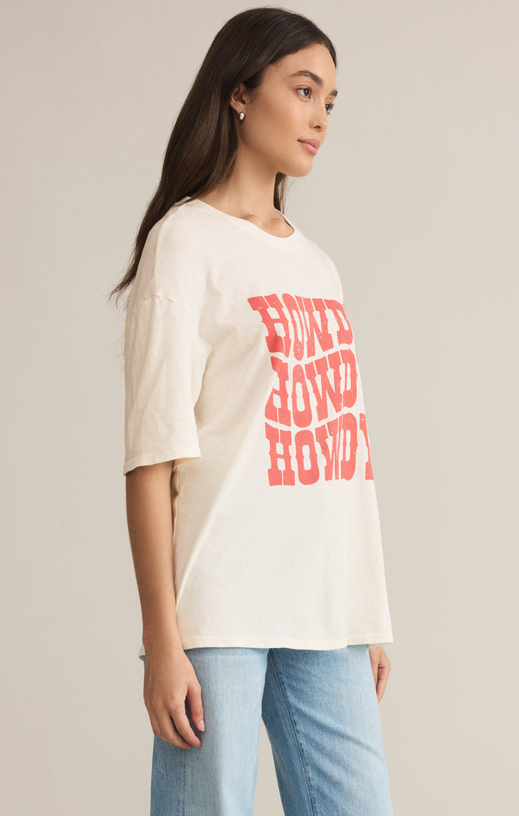 Tops Out West SoCal Oversized Tee Sea Salt