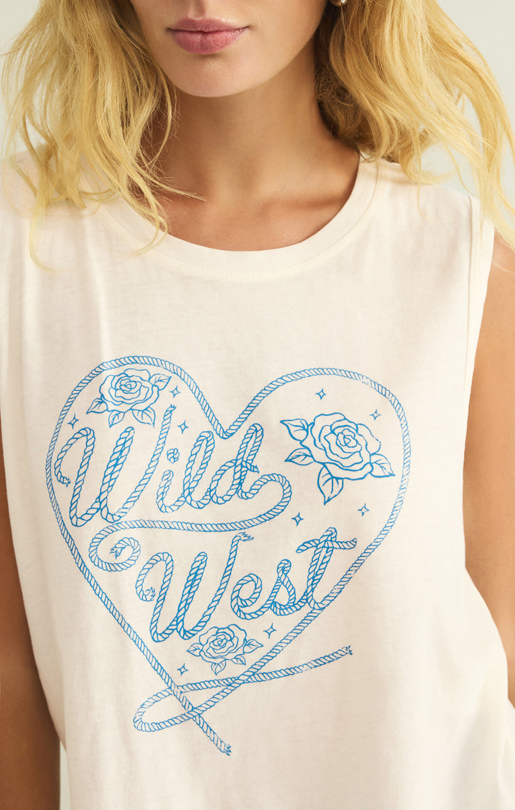 Tops Wild West La Mer Tank Sea Salt