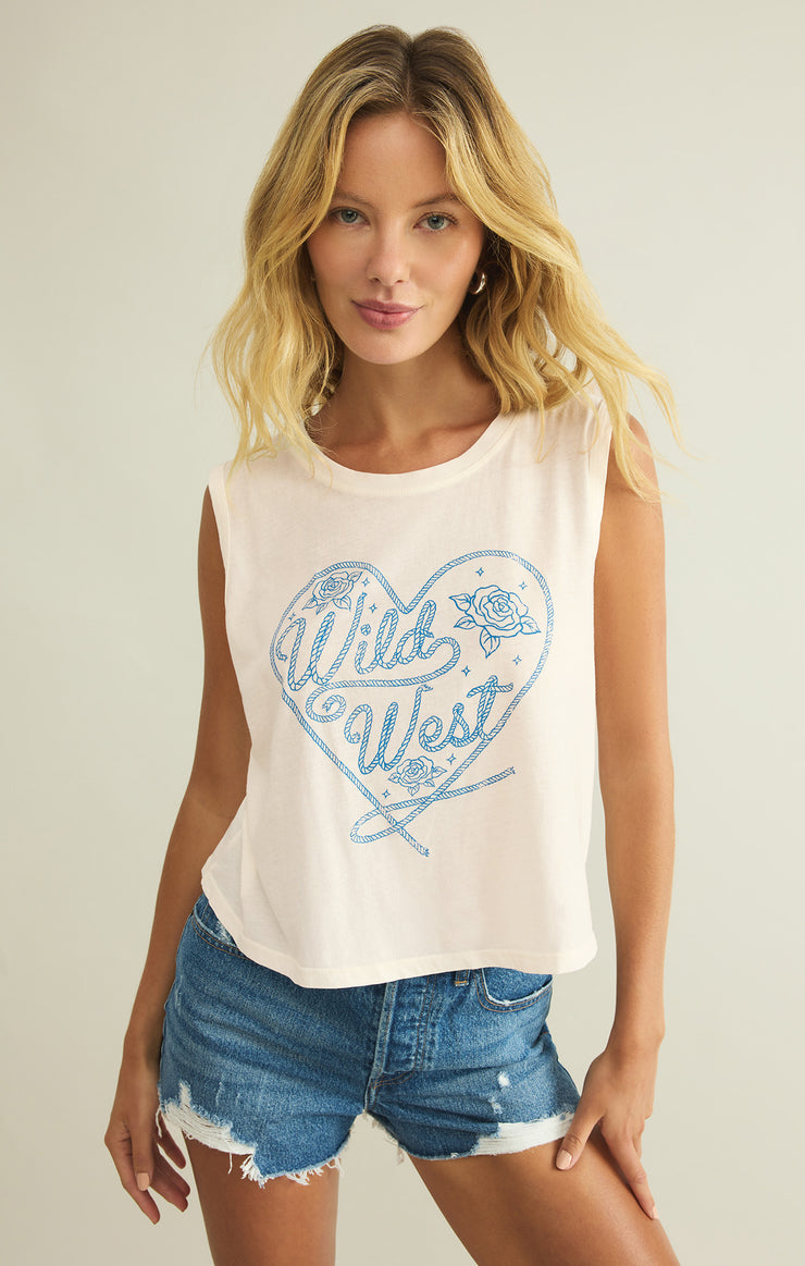 Tops Wild West La Mer Tank Sea Salt