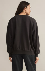 TopsBronc Embroidered Sunday Sweatshirt Black Sand