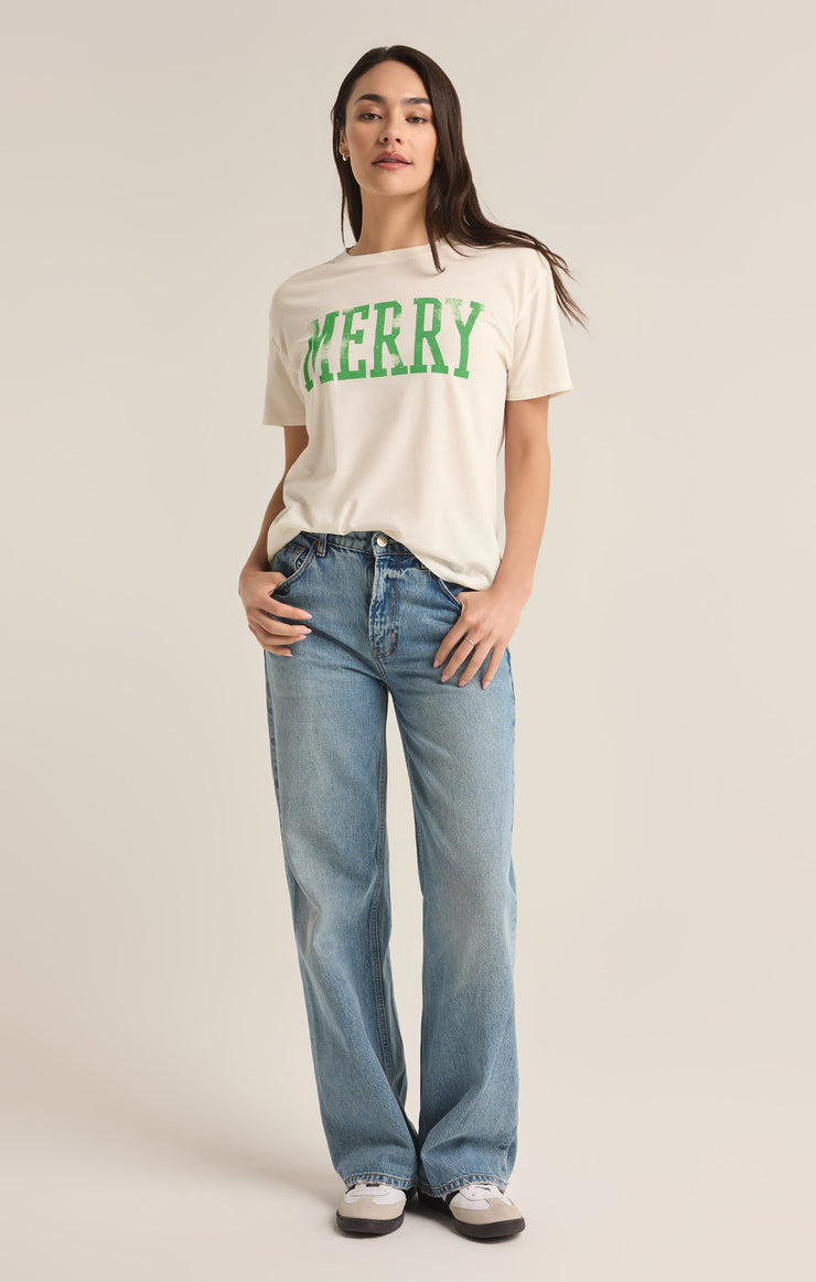 Tops Merry Oversized Tee Sea Salt