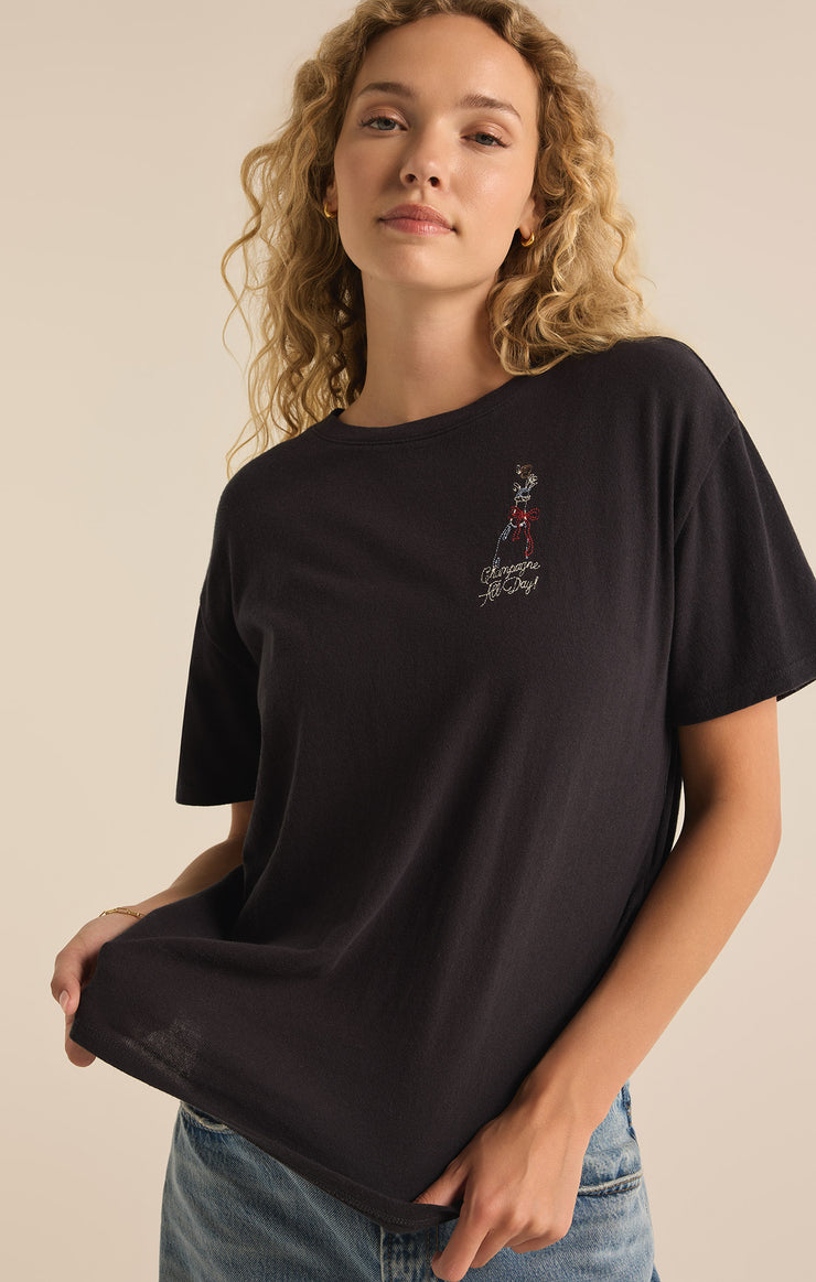 Tops Poppin Pacific Embroidered Tee Poppin Pacific Embroidered Tee