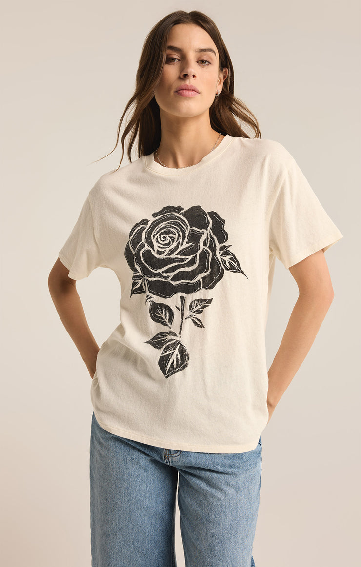 Tops Rose Relaxed Tee Sea Salt