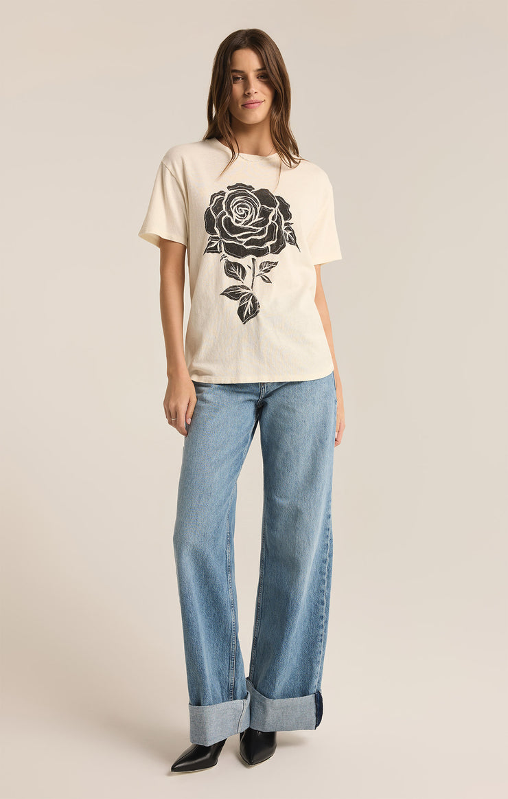 Tops Rose Relaxed Tee Sea Salt